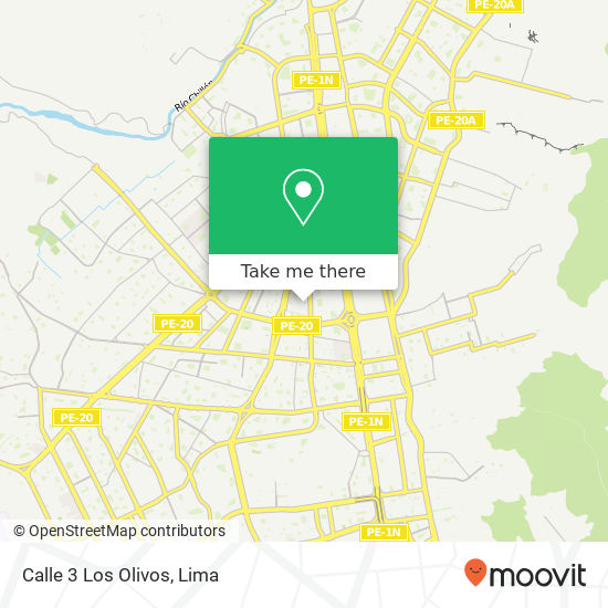 Calle 3 Los Olivos map