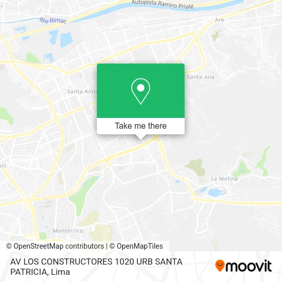 AV LOS CONSTRUCTORES 1020 URB SANTA PATRICIA map