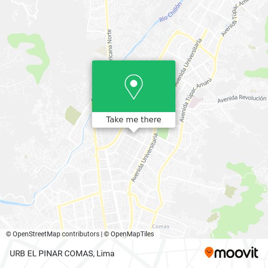URB EL PINAR COMAS map