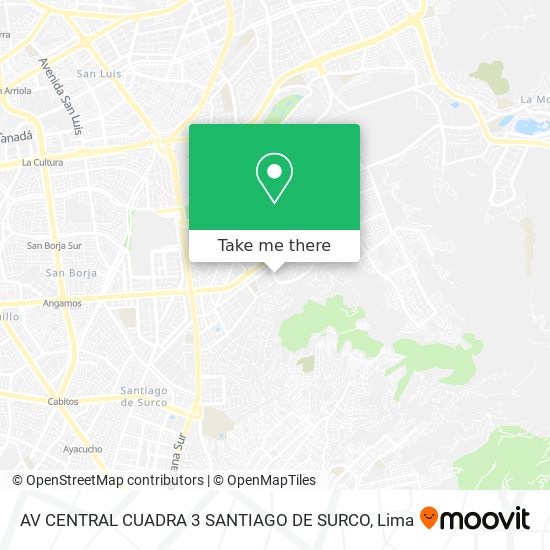 AV  CENTRAL CUADRA 3  SANTIAGO DE SURCO map