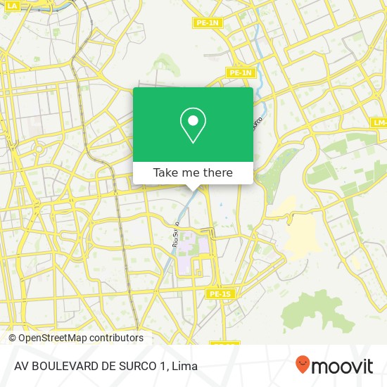 AV BOULEVARD DE SURCO 1 map