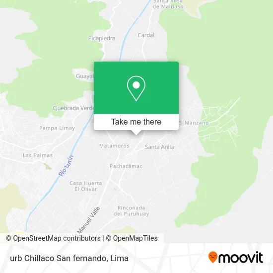 urb  Chillaco  San fernando map