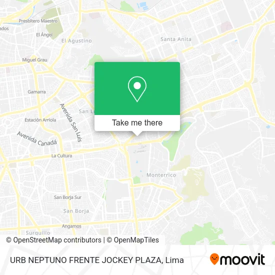 Mapa de URB NEPTUNO FRENTE JOCKEY PLAZA
