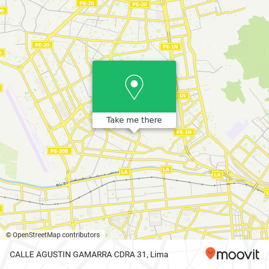 CALLE AGUSTIN GAMARRA CDRA  31 map