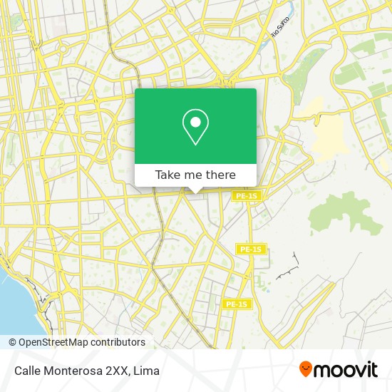 Calle Monterosa 2XX map