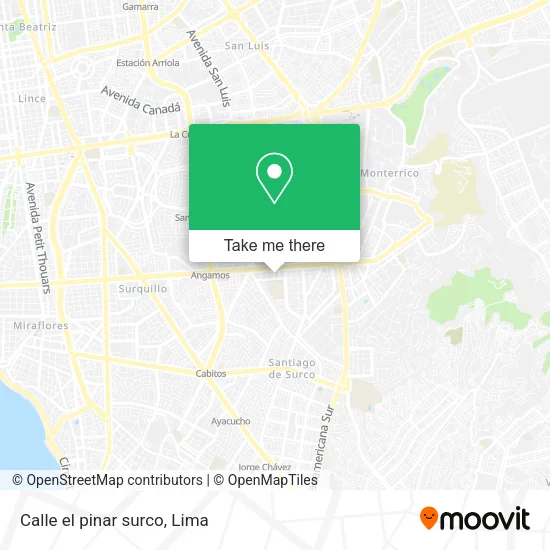 Calle el pinar  surco map