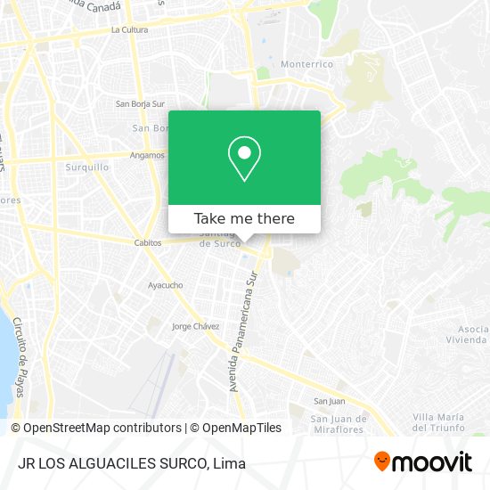 JR  LOS ALGUACILES  SURCO map