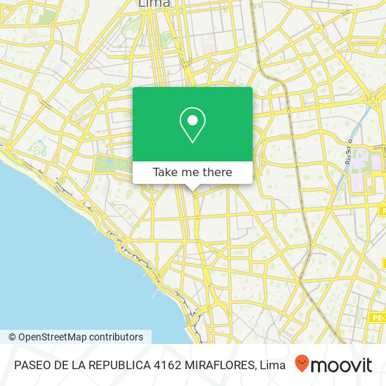 PASEO DE LA REPUBLICA 4162 MIRAFLORES map