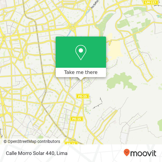 Mapa de Calle Morro Solar 440