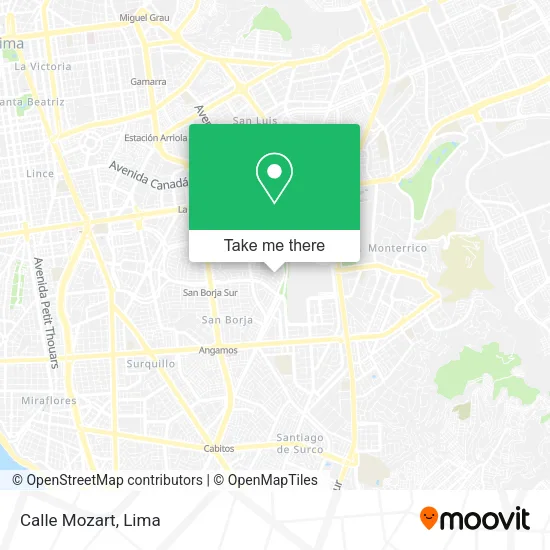 Mapa de Calle Mozart