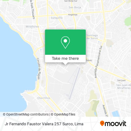 Jr  Fernando Faustor Valera 257   Surco map