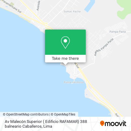 Av  Malecón Superior ( Edificio RAFAMAR) 388  balneario Caballeros map