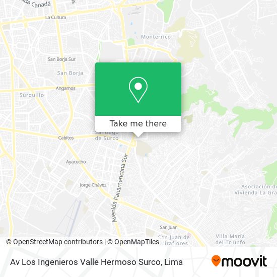 Av  Los Ingenieros   Valle Hermoso   Surco map