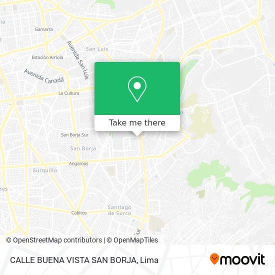 Mapa de CALLE BUENA VISTA  SAN BORJA