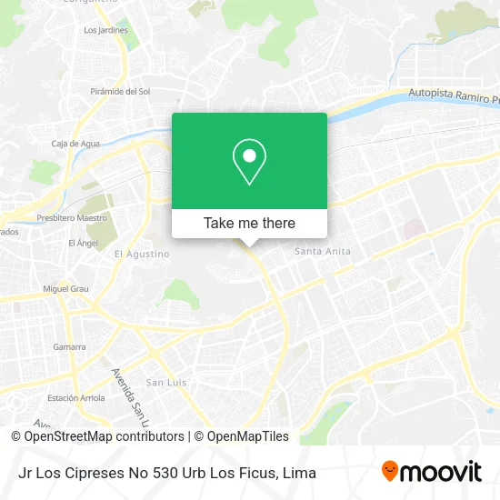 Mapa de Jr  Los Cipreses No  530   Urb  Los Ficus
