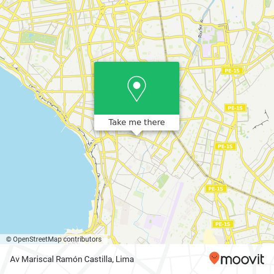 Av  Mariscal Ramón Castilla map