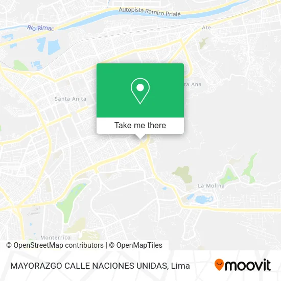 Mapa de MAYORAZGO   CALLE NACIONES UNIDAS
