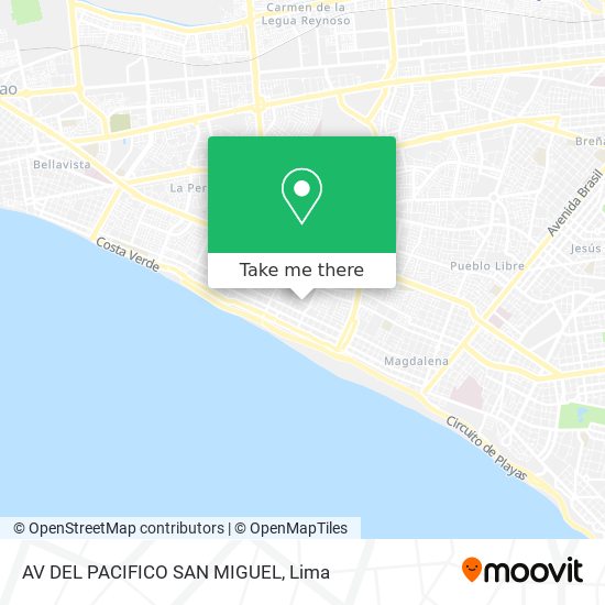Mapa de AV  DEL PACIFICO  SAN MIGUEL