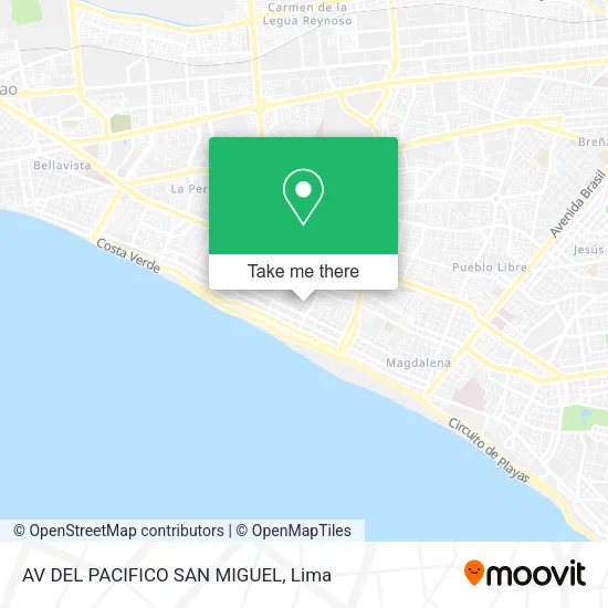 AV  DEL PACIFICO  SAN MIGUEL map