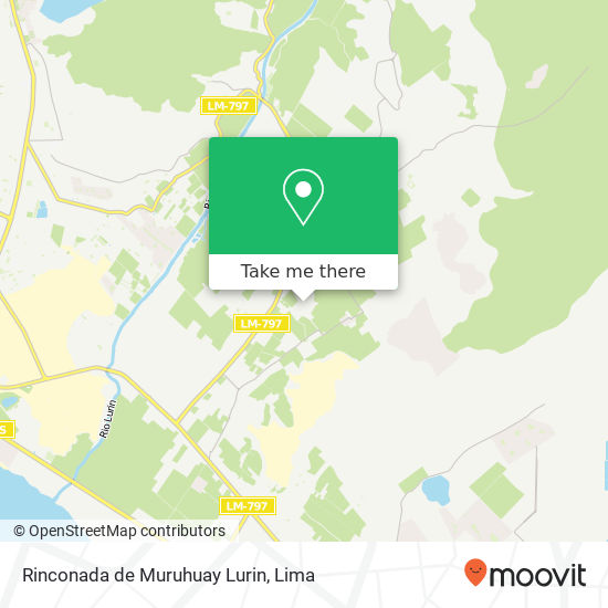 Rinconada de Muruhuay  Lurin map