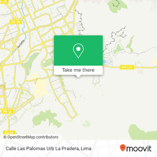 Calle Las Palomas Urb  La Pradera map