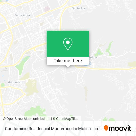 Condominio Residencial Monterrico La Molina map