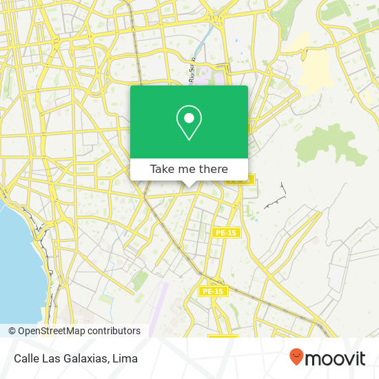 Calle Las Galaxias map