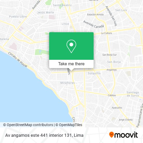 Av angamos este 441 interior 131 map