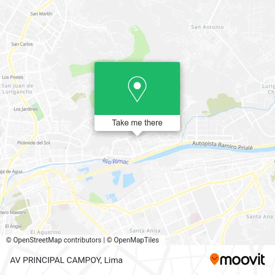 Mapa de AV  PRINCIPAL CAMPOY