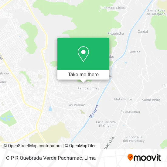 C P R  Quebrada Verde  Pachamac map