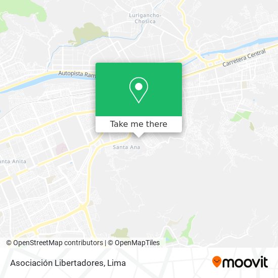 Asociación Libertadores map