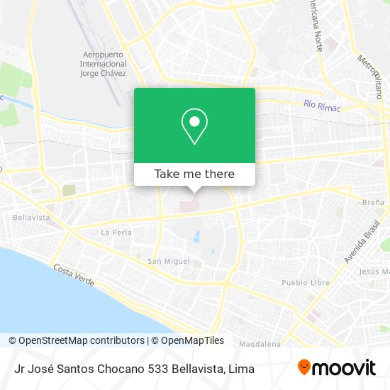 Jr  José Santos Chocano 533 Bellavista map