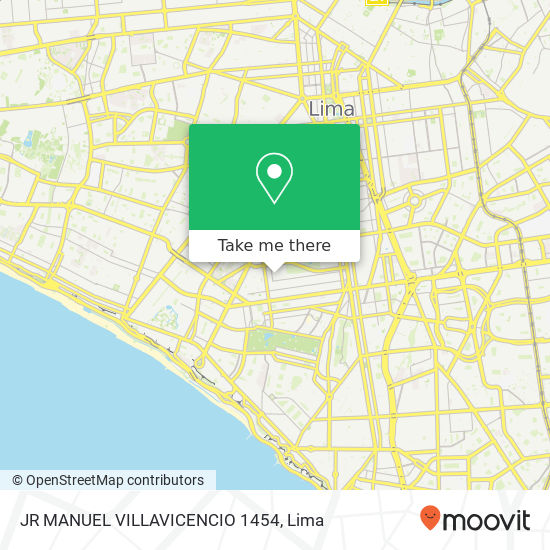 JR MANUEL VILLAVICENCIO 1454 map