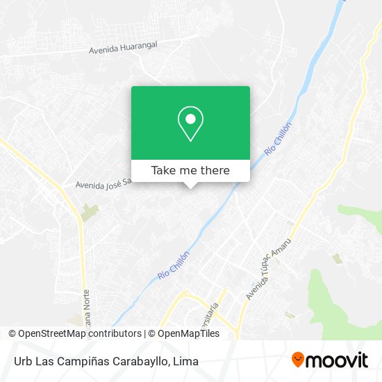 Mapa de Urb Las Campiñas  Carabayllo