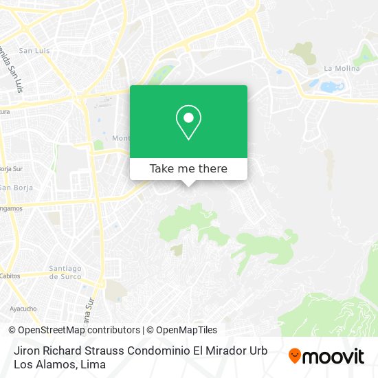 Jiron Richard Strauss  Condominio El Mirador  Urb  Los Alamos map