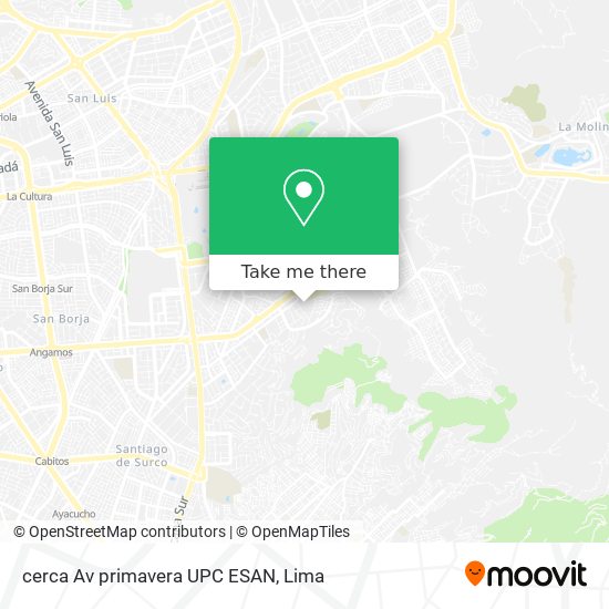 cerca Av  primavera  UPC ESAN map