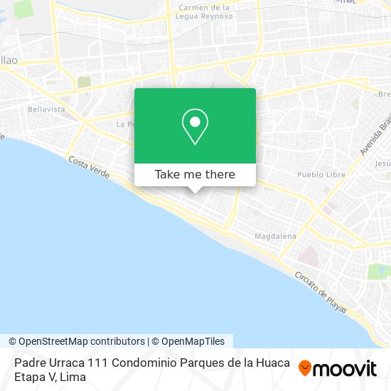 Padre Urraca 111  Condominio Parques de la Huaca Etapa V map