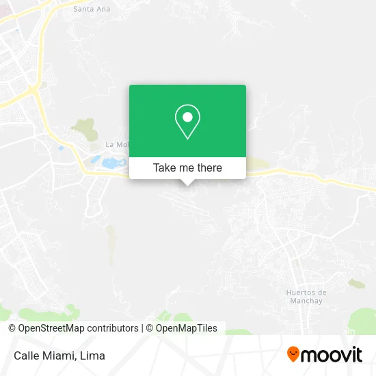 Mapa de Calle Miami