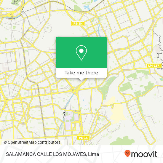 SALAMANCA  CALLE  LOS MOJAVES map