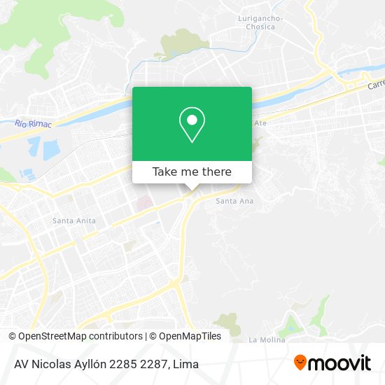 AV  Nicolas Ayllón 2285   2287 map
