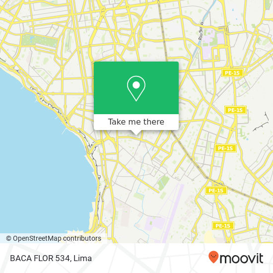 BACA FLOR 534 map