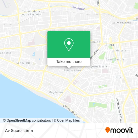 Mapa de Av  Sucre