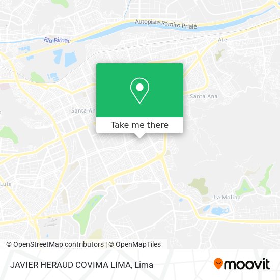 JAVIER HERAUD  COVIMA  LIMA map