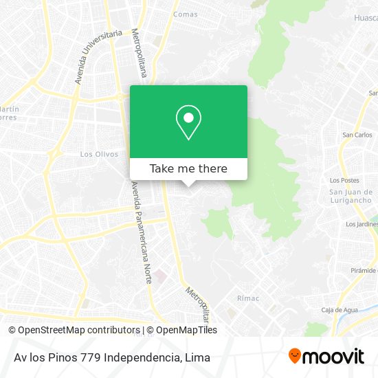 Av  los Pinos 779 Independencia map