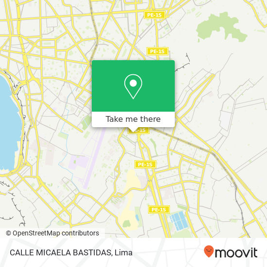 CALLE  MICAELA BASTIDAS map