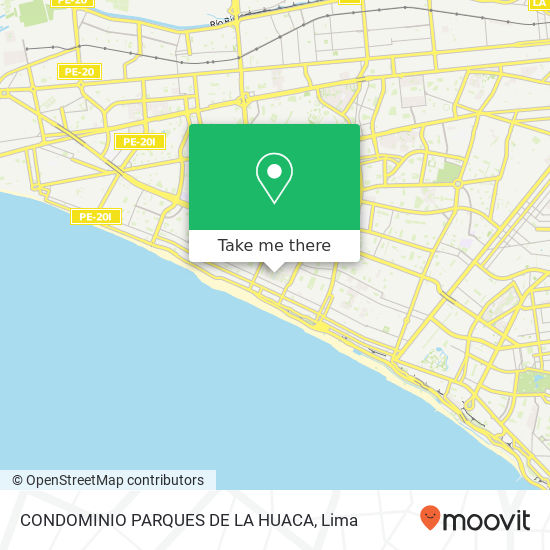 Mapa de CONDOMINIO   PARQUES DE LA HUACA