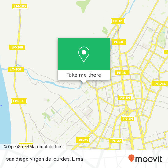 Mapa de san diego   virgen de lourdes