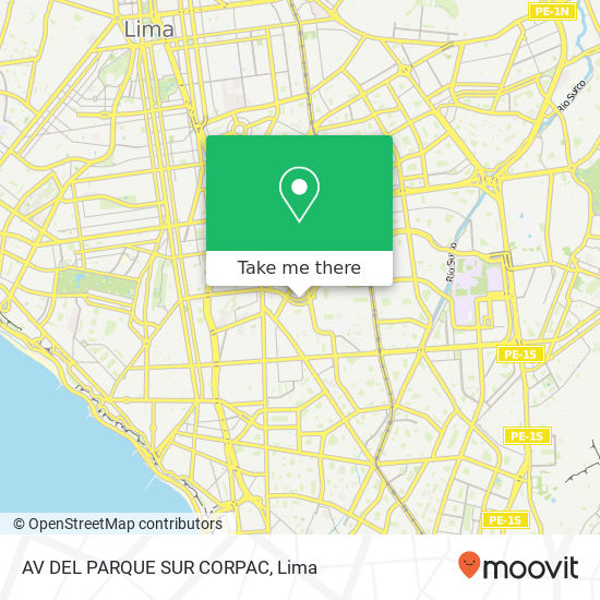 AV  DEL PARQUE SUR  CORPAC map