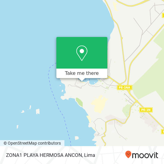 Mapa de ZONA1  PLAYA HERMOSA ANCON