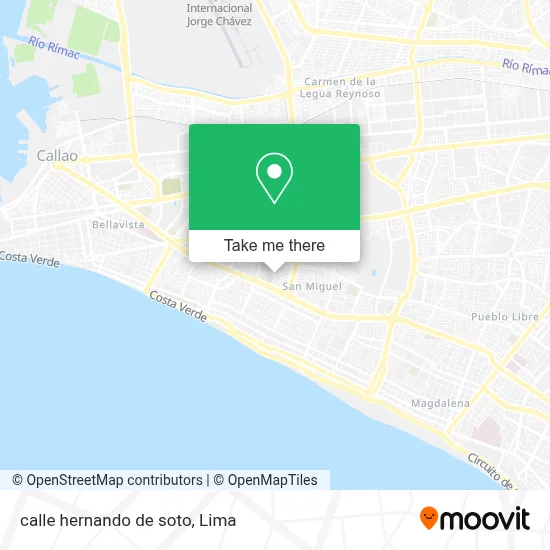 calle hernando de soto map